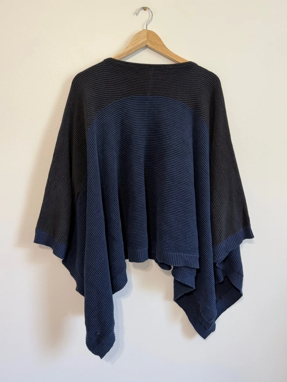 Lululemon Knit Ribbed Poncho Sweater One Size Fits All It All Lines Up Crewneck
